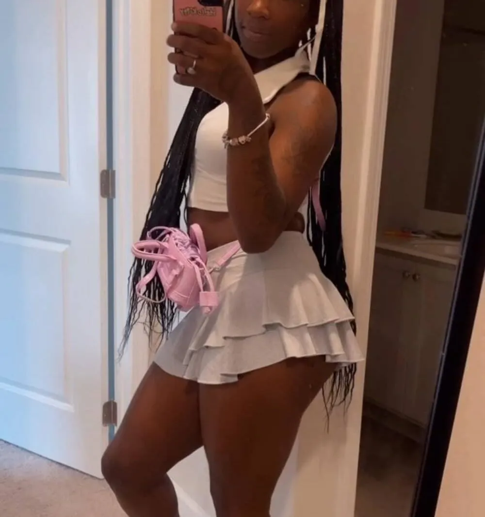 Women Ruffle Booty Shorts Flowy Butterfly Rave Cheeky Skorts