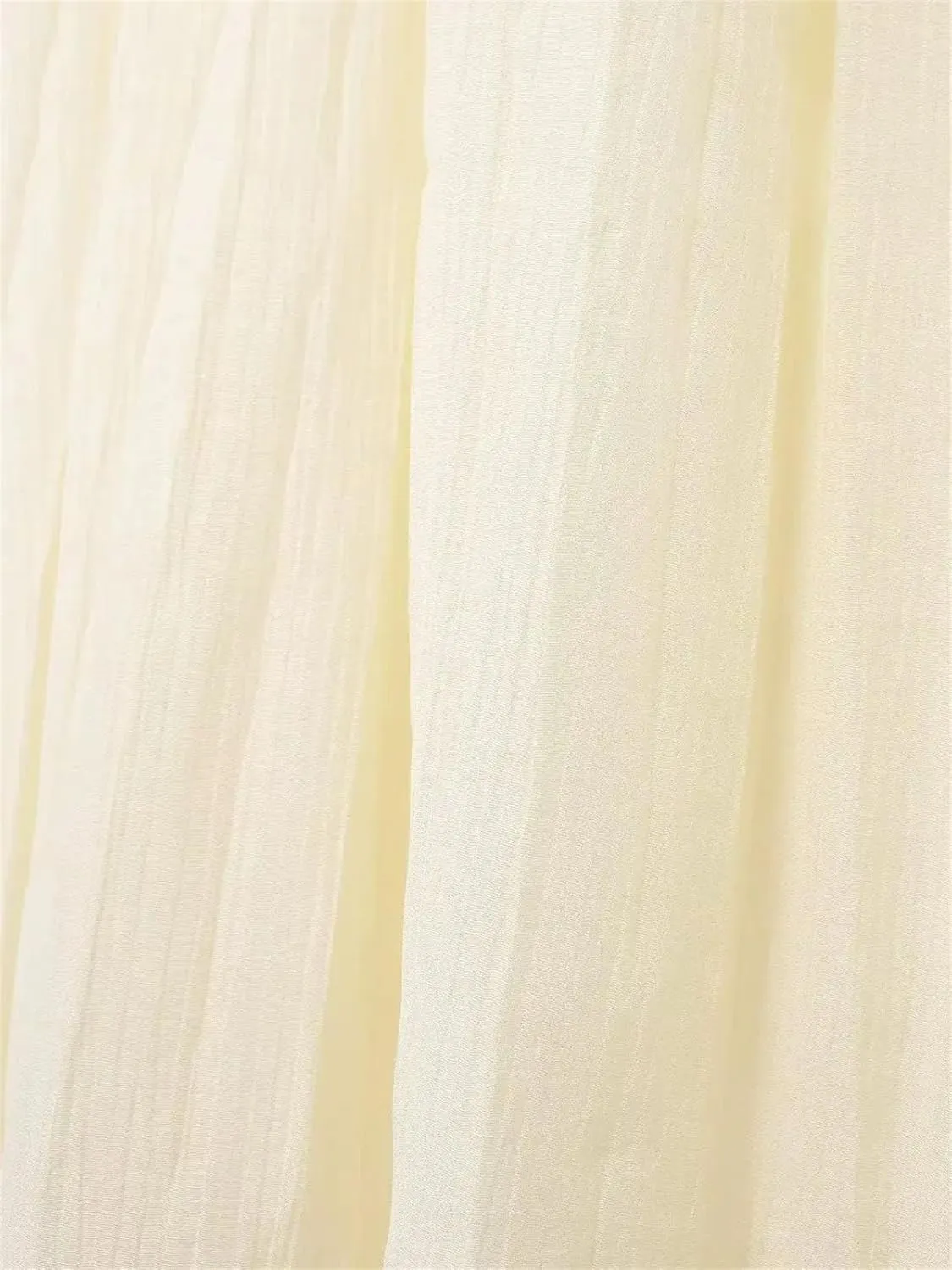 Women's Midi Skirts Vintage Splicing Semi-Sheer Pleated Knit Elastic High Waist Skirt