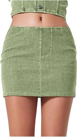 Women's Mini Skirt Shorts Casual Summer Stylish Skirt Pants High Waist Yoga Skirt Butt Lifting Running Sports Legging