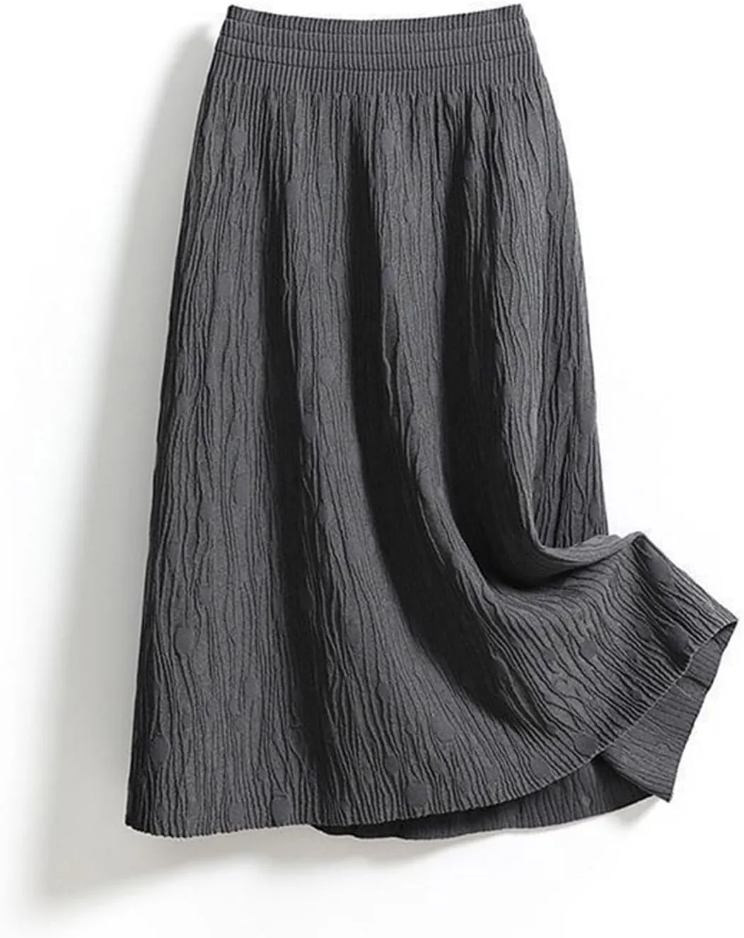Women's Skirts Summer Elastic High Waisted Pleated Swing A-Line Skorts Casual Fashion Loose A-line Bohemian Skirt