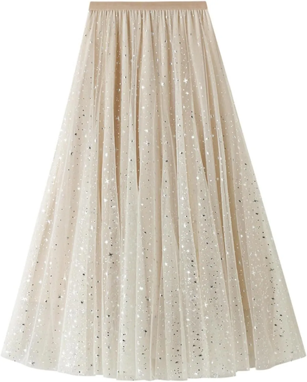 Women's Summer Tiered High Waist Long Skirt Bohemian Print Casual Maxi Skirt A-Line Elastic Waist Beach Outfits