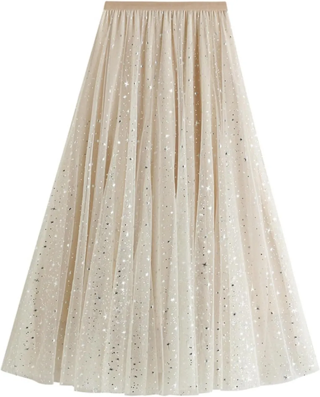 Women's Summer Tiered High Waist Long Skirt Bohemian Print Casual Maxi Skirt A-Line Elastic Waist Beach Outfits