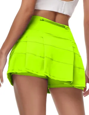Women's Tennis Skirts High Waisted Athletic Golf Skorts with Pockets Skirts for Women Casual Workout Built-in Shorts