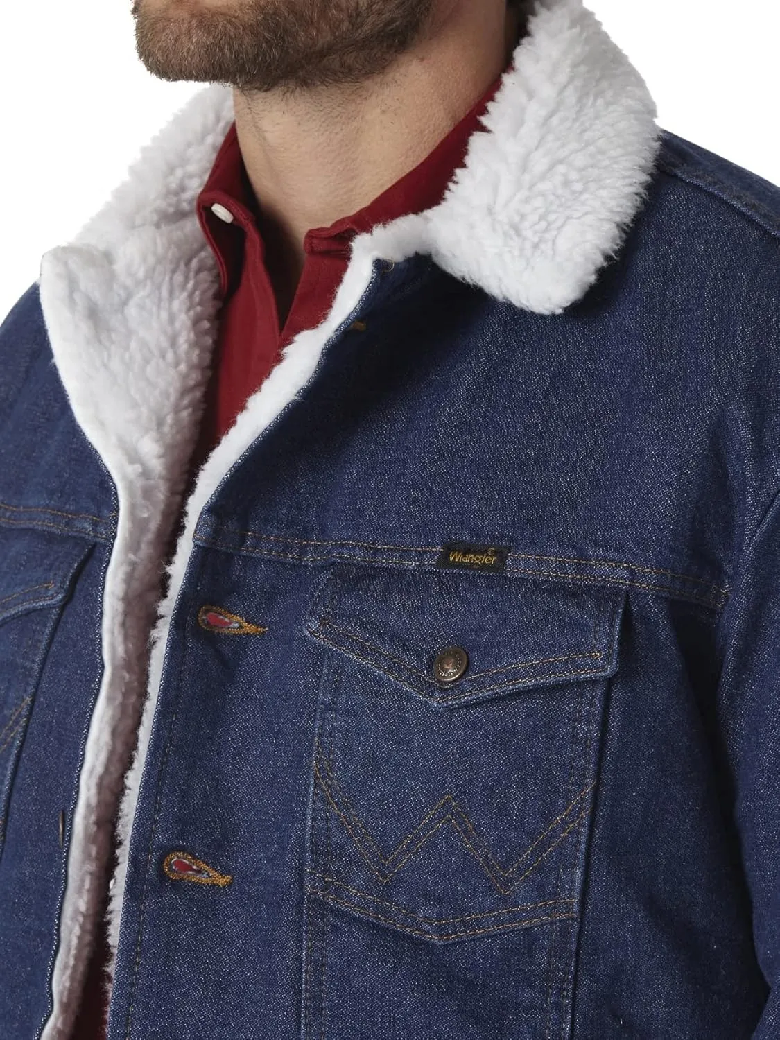 Wrangler Men's Cowboy Cut Western Lined Denim Jacket