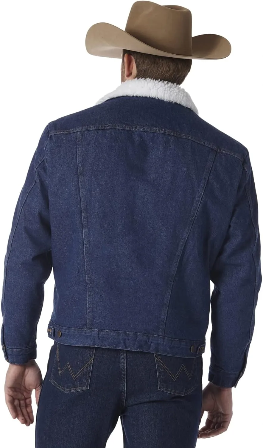 Wrangler Men's Cowboy Cut Western Lined Denim Jacket